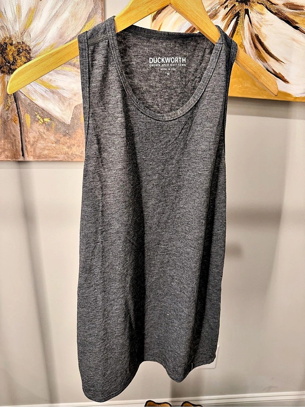 Duckworth Women's Vapor Racerback Tank Gray Medium
